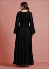 Raglan Sleeved Tiered Detailed Maxi Dress - 190124