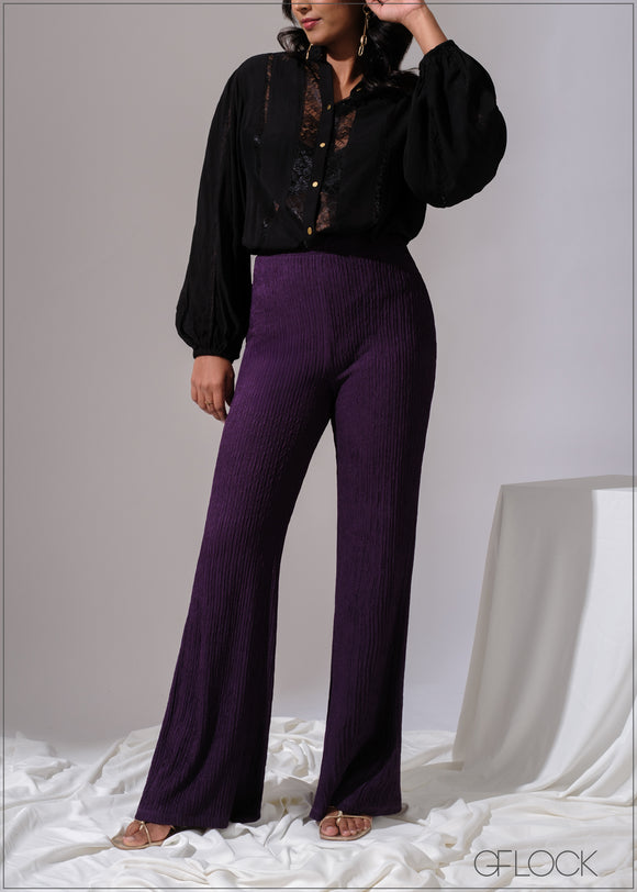 Lace Detail Full Sleeve Shirt - 300525