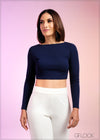 Long Sleeved Crop Top - 290324