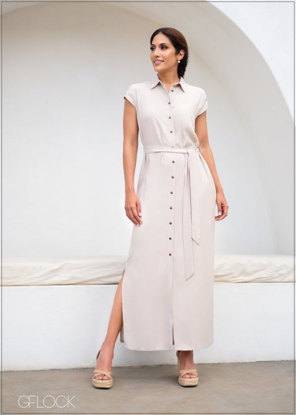 Collared Maxi Dress - 171123