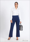 High Waist Straight Leg Pant - 290724