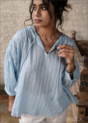 Tie Detail Top - 100826