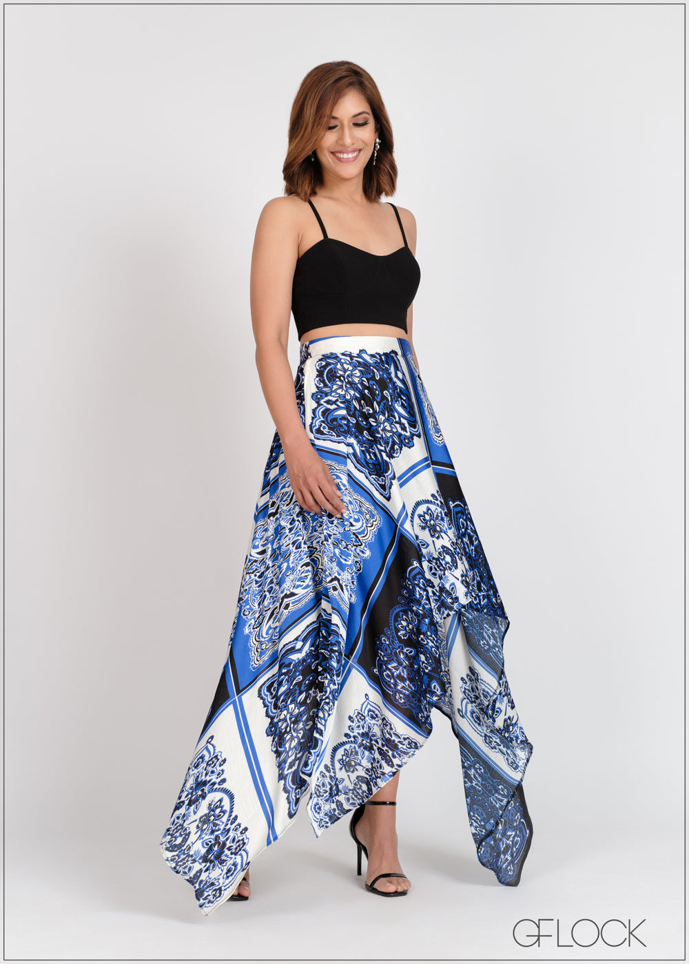 High Waisted Handkerchief Skirt - 310524