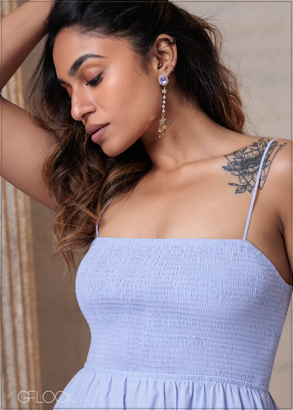 Smocking Detailed Dress - 201025