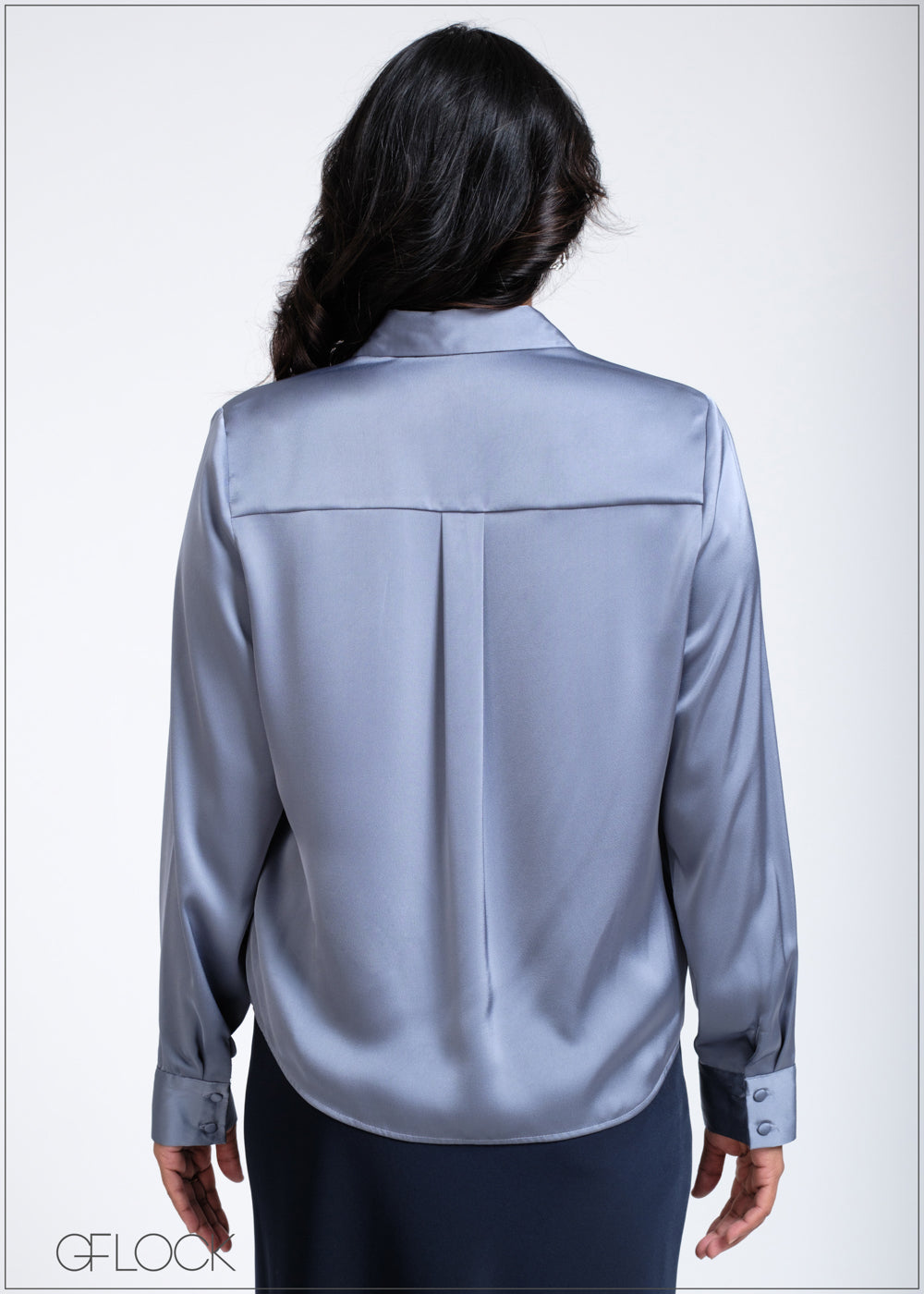 Long Sleeve Satin Shirt - 260525