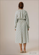 Printed Midi Dress - 280926