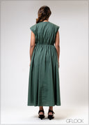 Gathered Detail Dress - 310725