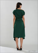 Asymmetric Midi Dress - women’s dress alternate view - GFLOCK Sri Lanka