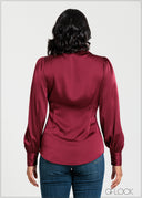 Collared Front Neck Detailed Top - 140725