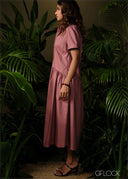 Gathered Midi Dress - 210326