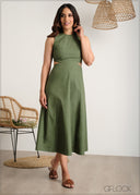 Waist Cut Out Dress - 060625