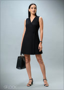 Sleeveless Short Dress - 010825