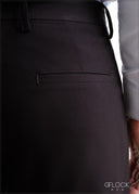 Black Pleated Pant - Long Length - 090726