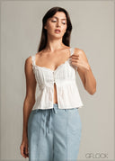 Wide Leg Chambray - Long Length - 150726