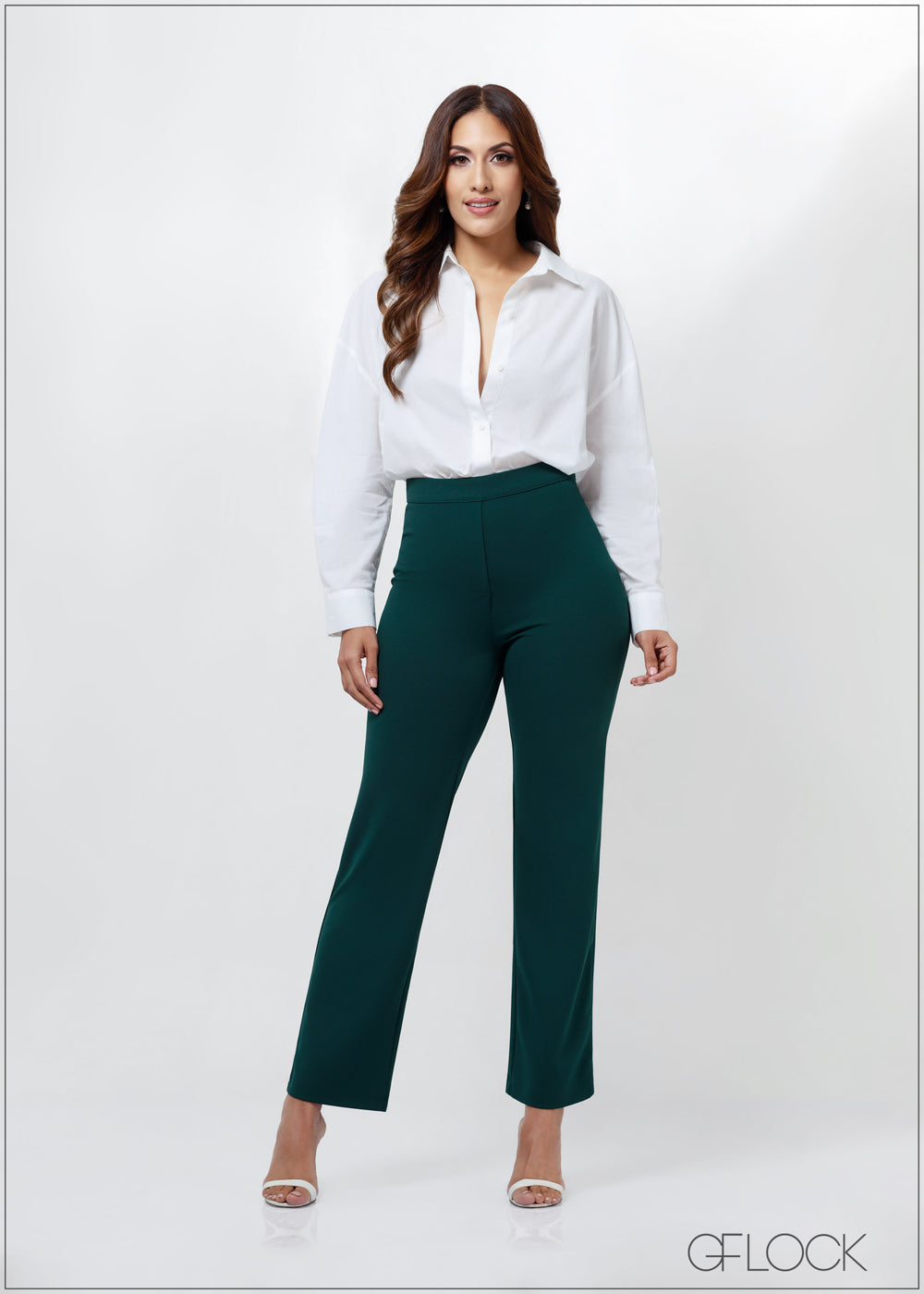 High Waisted Straight Leg Pant - 030723