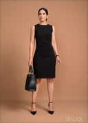 Gathered Short Dress - 120424