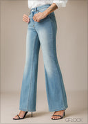 Light Wash Boot-Cut Jean - Long Length - 210326D