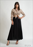 Pleated Detailed Skirt - 171225
