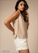 Sleeveless Basic Top - 100426