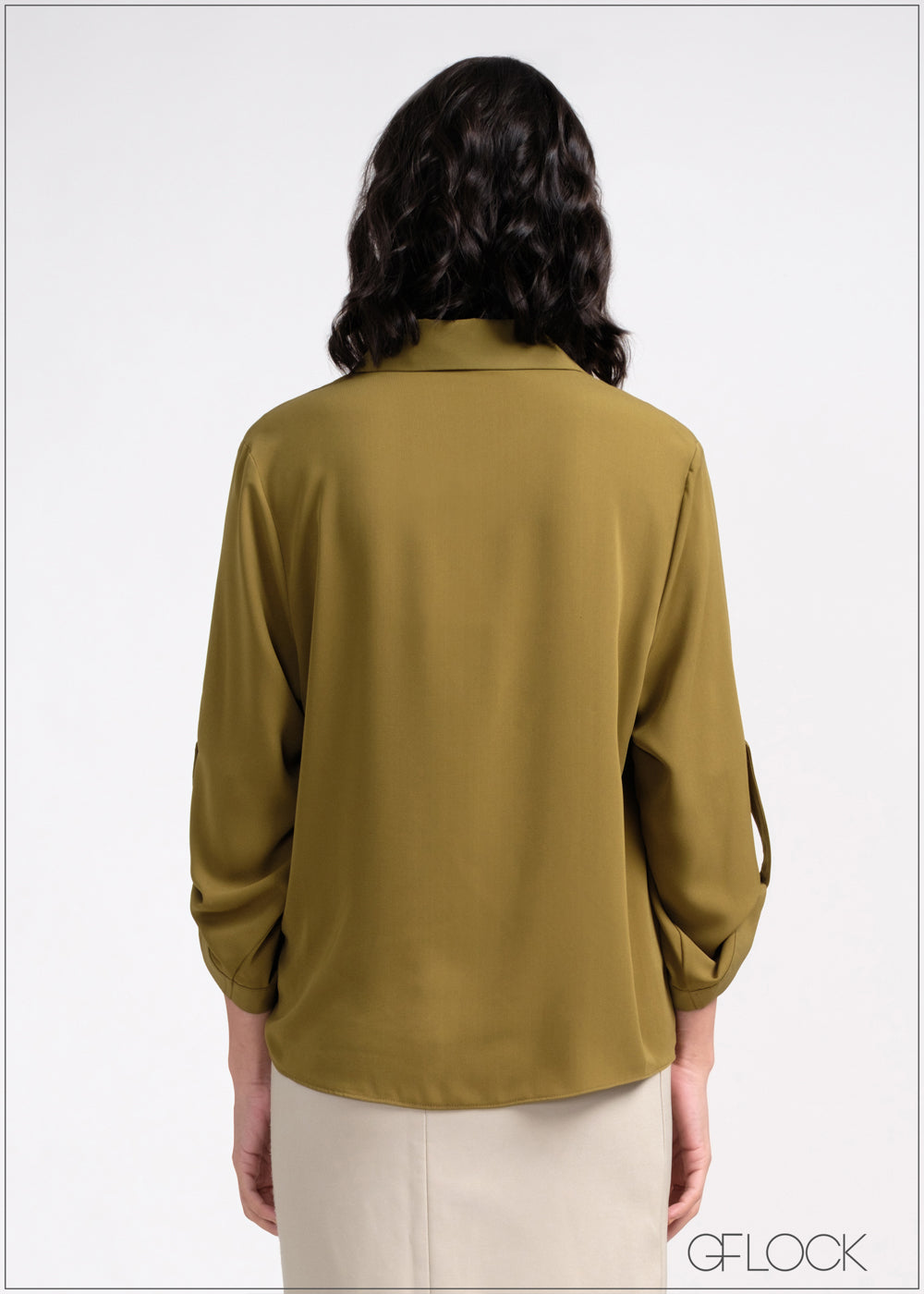 Turn-Up Sleeve Top - 190525