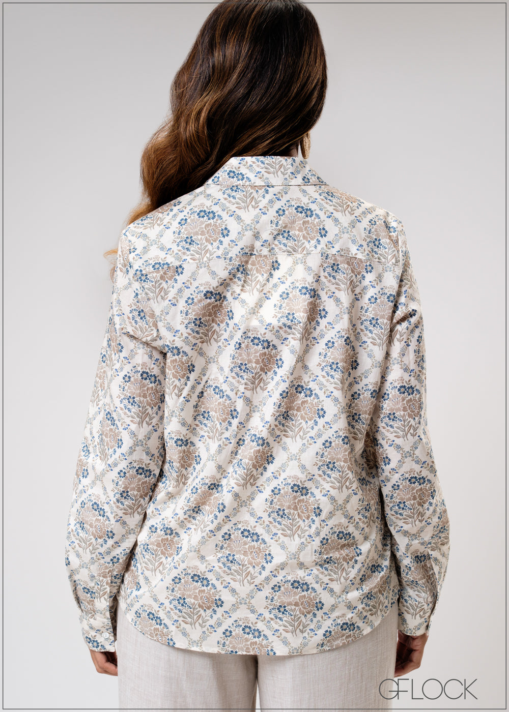 Printed Long Sleeve Shirt - 310725