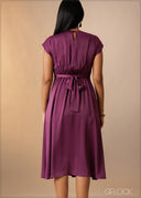 Flutter Sleeve Midi Dress - 180926