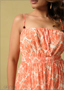 Strappy Bustier Detailed Dress - 260925