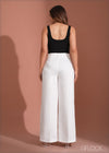 Pleat Detail Wide Leg Pant - 070723