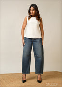 Back Bow Detailed Top - 300326