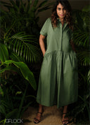 Gathered Midi Dress - 210326