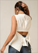 Back Bow Detailed Top - 300326