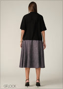 Short Sleeve Collared Top - 090326