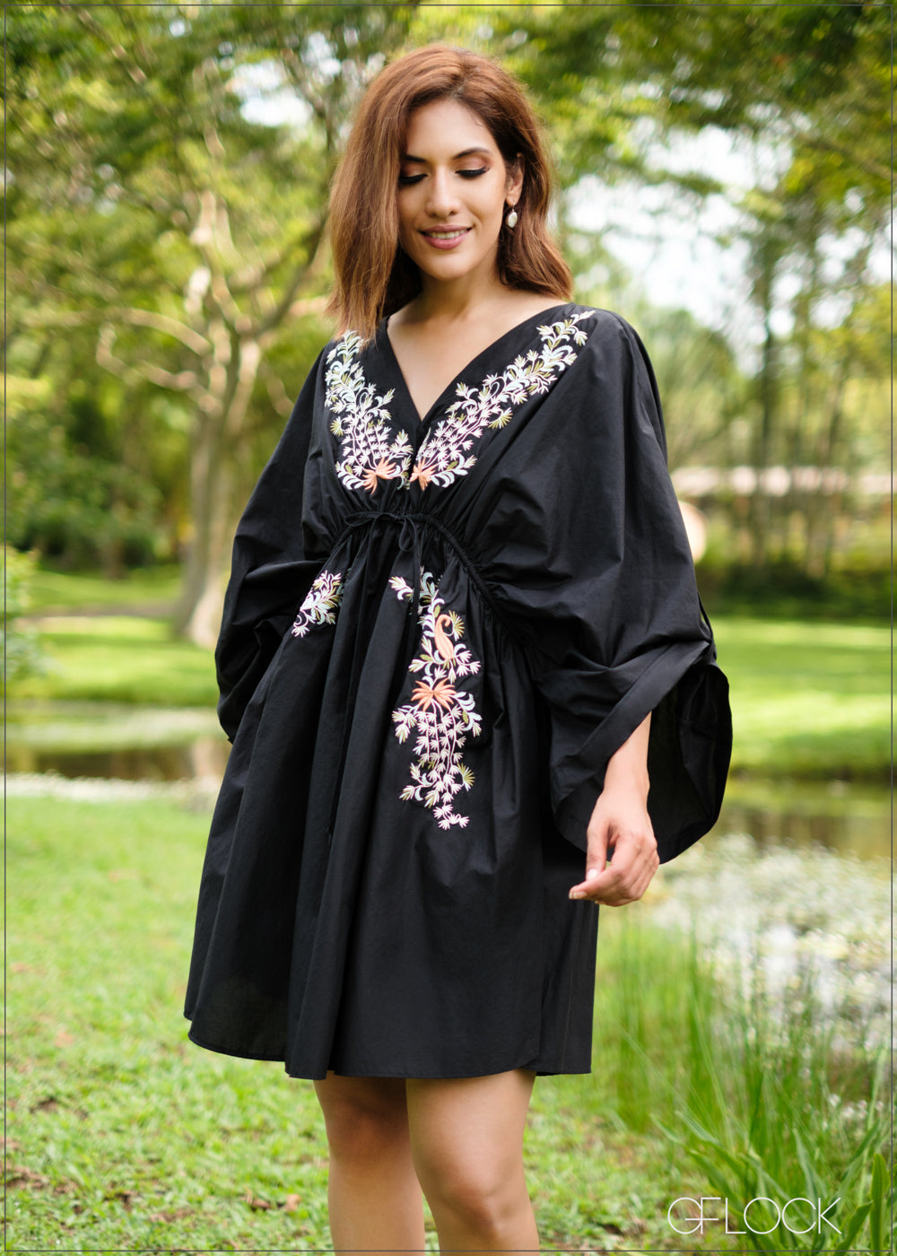 Embroidered Tie-Up Kimono - 100524