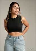 Sleeveless Crop Top - 190925