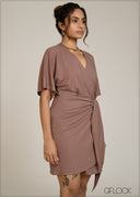 Wrap Mini Dress - 301026