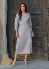 Collared Wrap Dress - 210823