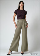 Button Down Rib T-Shirt - 080626