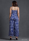 Sleeveless Twisted Detailed Flared Jumpsuit - 230224