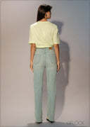 Light Wash Straight Leg Jean - Long Length - 250626