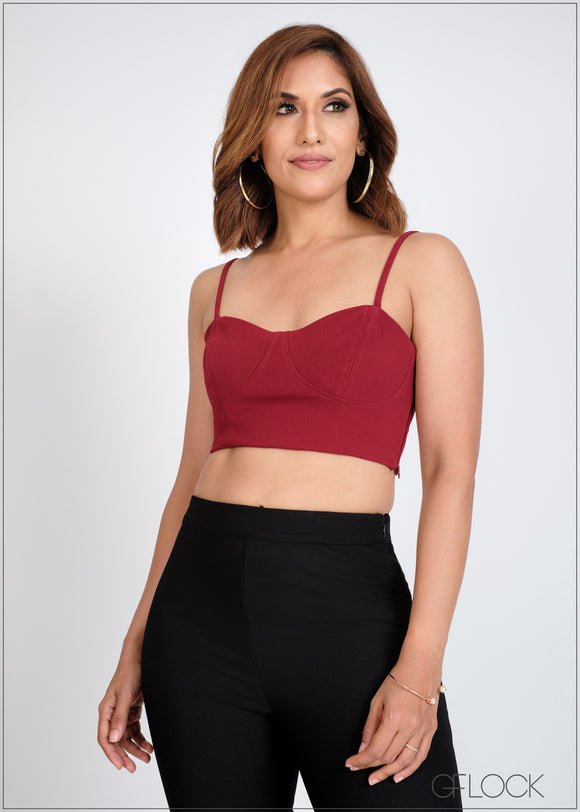 Sweetheart Neckline Crop Bralette - 310524