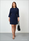 Three Quarter Sleeve Dress - 100624