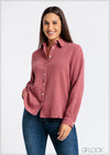 Long Sleeve Regular Collar Shirt - 121124