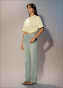 Light Wash Straight Leg Jean - Long Length - 250626
