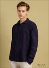 Relax Fit Stripe Linen Shirt - 030724 - 01