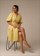 Cotton Wrap Dress - 140926