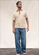 Normal Collar Short Sleeve Shirt - 080426