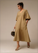 V-Neck Dress - 250926