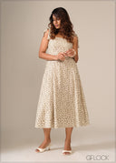 Flared Midi Dress - 130326