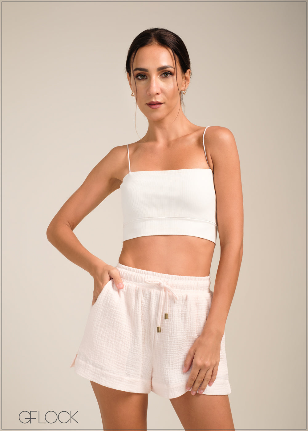 Gauze Pull-On Shorts - 100723