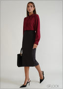 High Waist Pencil Skirt - 240826